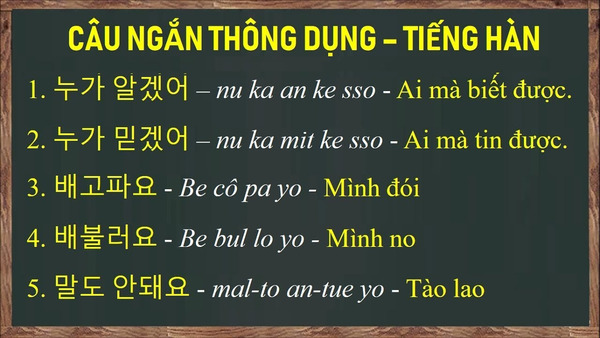 1000 Câu Tiếng Hàn Thông Dụng